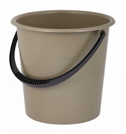 Ведро 10,0 л 300*285*265 мм Эконом, цвет микс 