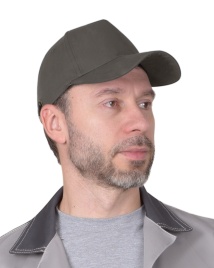 Кепка-бейсболка серая