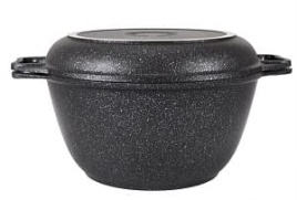 Казан для плова 3,0 л 245 а/п Традиция, крышка-сковорода 1/3