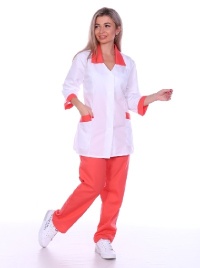 Костюм медицинский Ева (коралл)