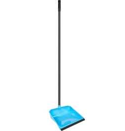 Совок для мусора с высокой ручкой и кромкой