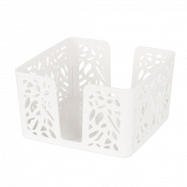 Салфетница Лира квадратная белый