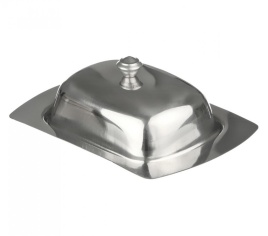 Масленка 19*12,7*6,5см нерж крышка