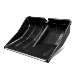 Лопата снегоуборочная большая 495*390 с алюминиевым наконечн. пластмассовая