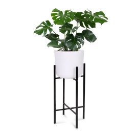 Подставка для цветов 310х310х510 мм матовый черный