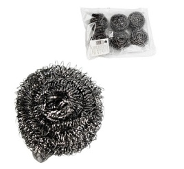 Металлическая губка для посуды - 6шт, нерж. сталь