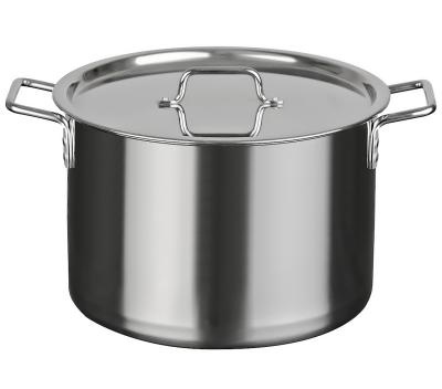 Кастрюля 20,0л (d35см; h23,5см) [ОБЩЕПИТ] Сварной. Клепаные ручки фото 1