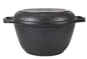 Казан для плова 3,0 л 245 а/п Традиция, крышка-сковорода 1/3 фото 1