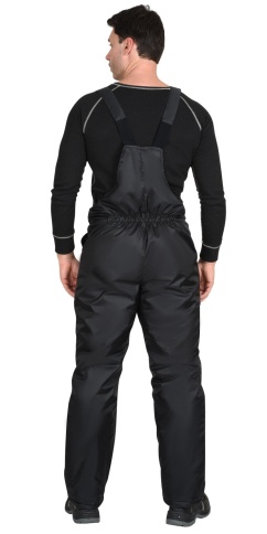 Полукомбинезон зимний универсальный черный фото 2