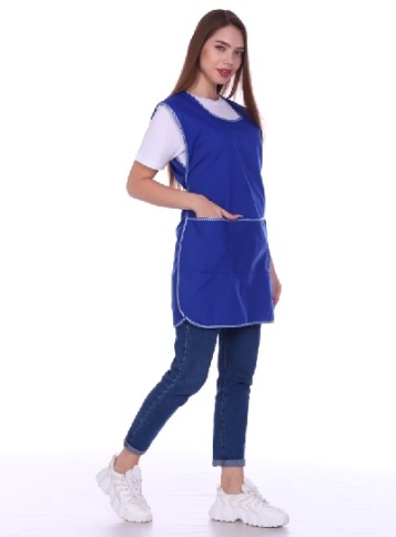 Фартук габардин большой василёк фото 1