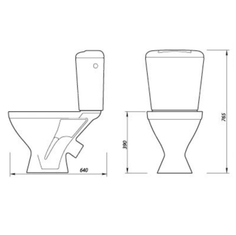 Унитаз-компакт Универсал Комфорт Эконом шток (Лобня) фото 3