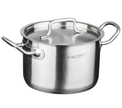 Кастрюля  3,0л (d18см; h12см) [ОБЩЕПИТ-ШЕФ] металл.кр. ТРС фото 1