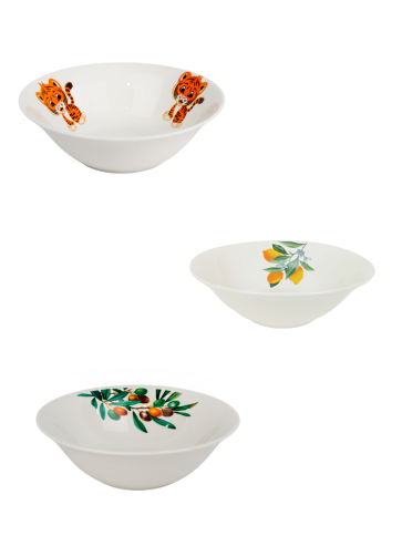 Тарелка глубокая 175 мм фарфор с рисунком фото 1