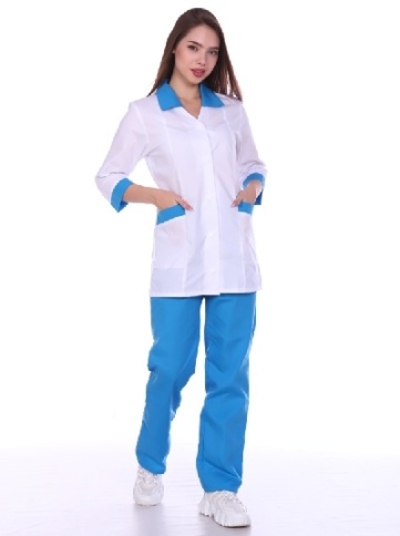 Костюм медицинский Ева (голубой) фото 1