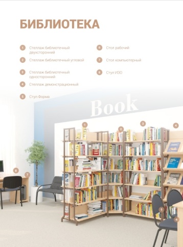 Стеллаж библиотечный односторонний СТБ-1 фото 2