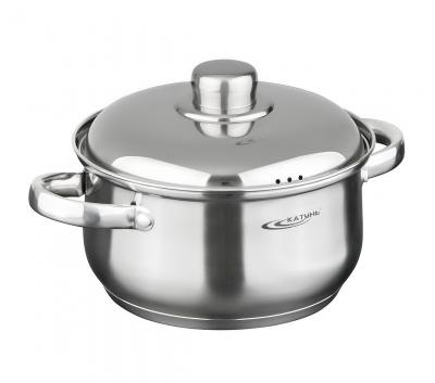 Кастрюля  4,5л [ГРЕТТА-МК] d-22 металл.кр. индукц. дно фото 1