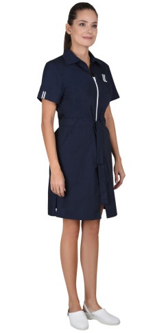 Халат СИРИУС-ВИКТОРИЯ женский темно-синий фото 1