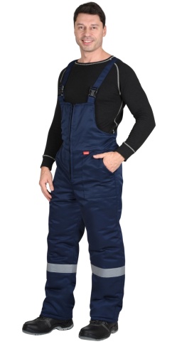 Полукомбинезон зимний универсальный тёмно-синий с СОП фото 1