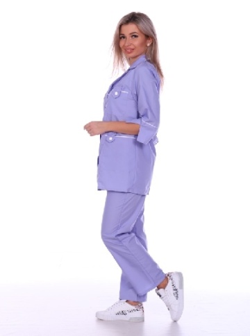 Костюм медицинский Диана (сирень) фото 3