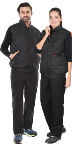 Жилет СИРИУС-ЕВРОПА утепленный чёрный фото 1