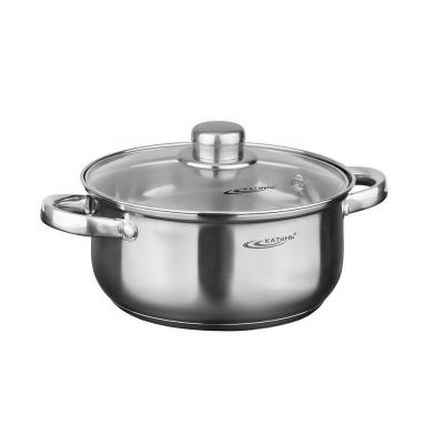 Кастрюля  0,8л [ГРЕТТА] d-14 со стекл.крышкой фото 1