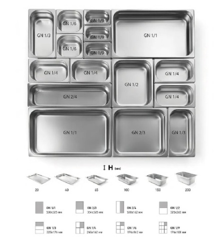 Гастроемкость 1/2* 40 нерж  фото 2