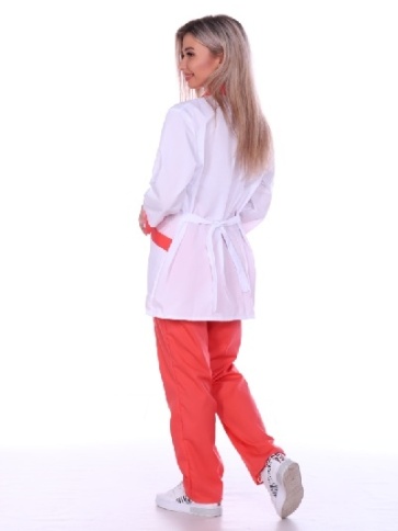 Костюм медицинский Ева (коралл) фото 2