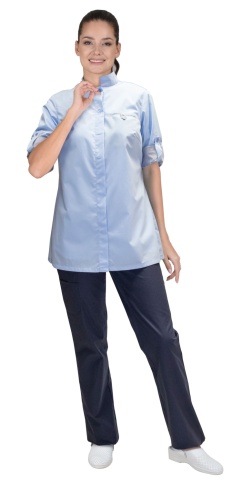 Блуза СИРИУС-ВЕНЕЦИЯ женская голубая фото 1