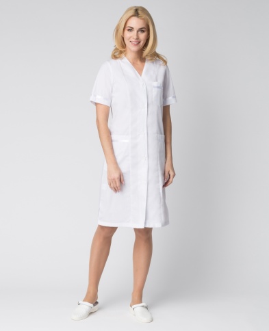 Халат женский Светлана (тк.ТиСи), белый фото 1