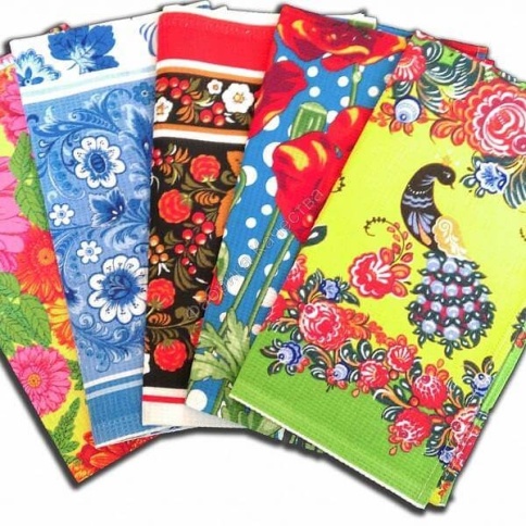 Полотенце вафельное набивное 50х90 фото 1