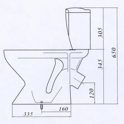 Унитаз-компакт ЦОП Вершок детский белый (Лобня) фото 2