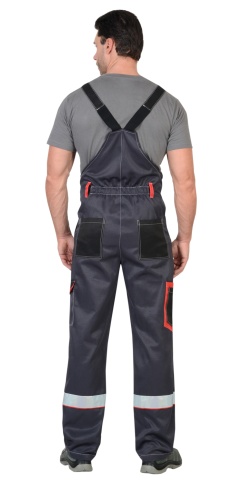 Костюм СИРИУС-ПОЛИНОМ куртка, п/к, темно-серый со светло-серым, черным, красным и СОП фото 4