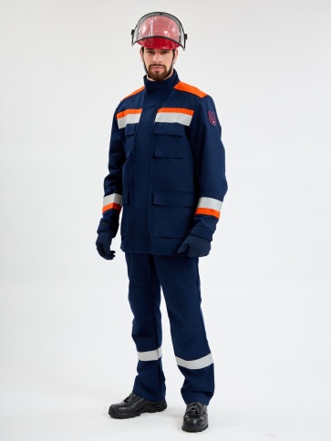Костюм летний Энергия-А (13,2 кал.), т.синий/оранжевый фото 1