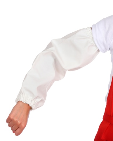 Нарукавники ПВХ 0,45 мм белые фото 1