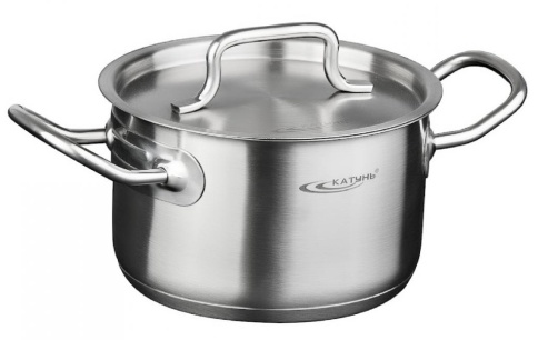 Кастрюля  1,0л (d14см; h7см) [ОБЩЕПИТ-ШЕФ] металл.кр. ТРС фото 1