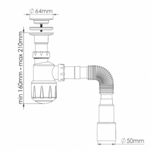 Сифон Y105-0 ZEGOR фото 2