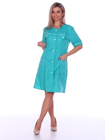 Халат тиси Кокетка бирюза фото 1