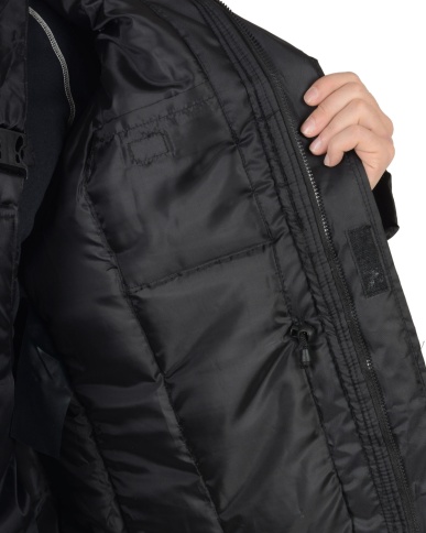 Костюм СИРИУС-БЕЗОПАСНОСТЬ куртка, п/к черный фото 3